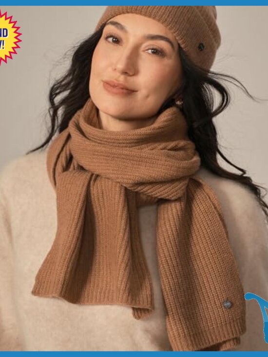 100% Cashmere Winter Hat Scarf Gloves Set, OEKO-TEX Certified, One Size main image 2